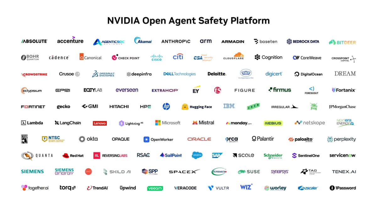 NVIDIA launches Open Agent Safety Platform with over 100 industry partners
