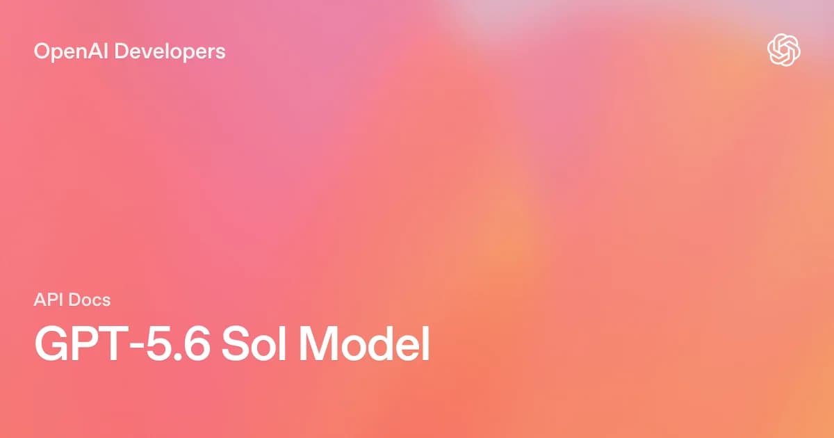 OpenAI cuts GPT-5.6 Sol pricing by 20%