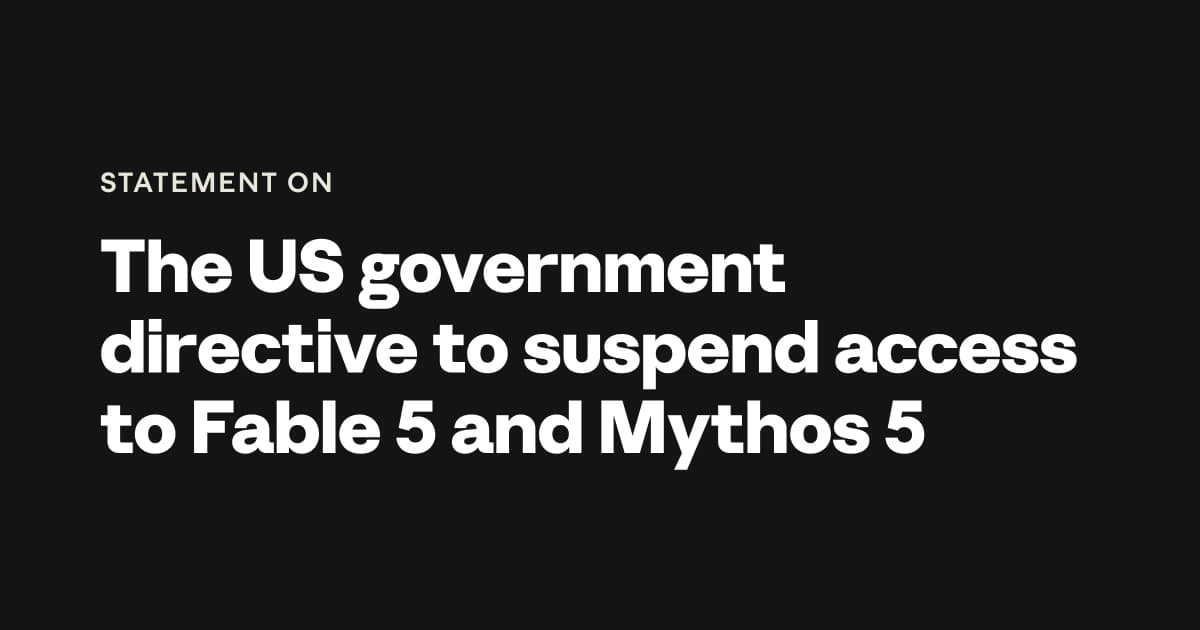 Fable 5 Is Back: Washington Lifts the 19-Day Ban — With Strings Attached