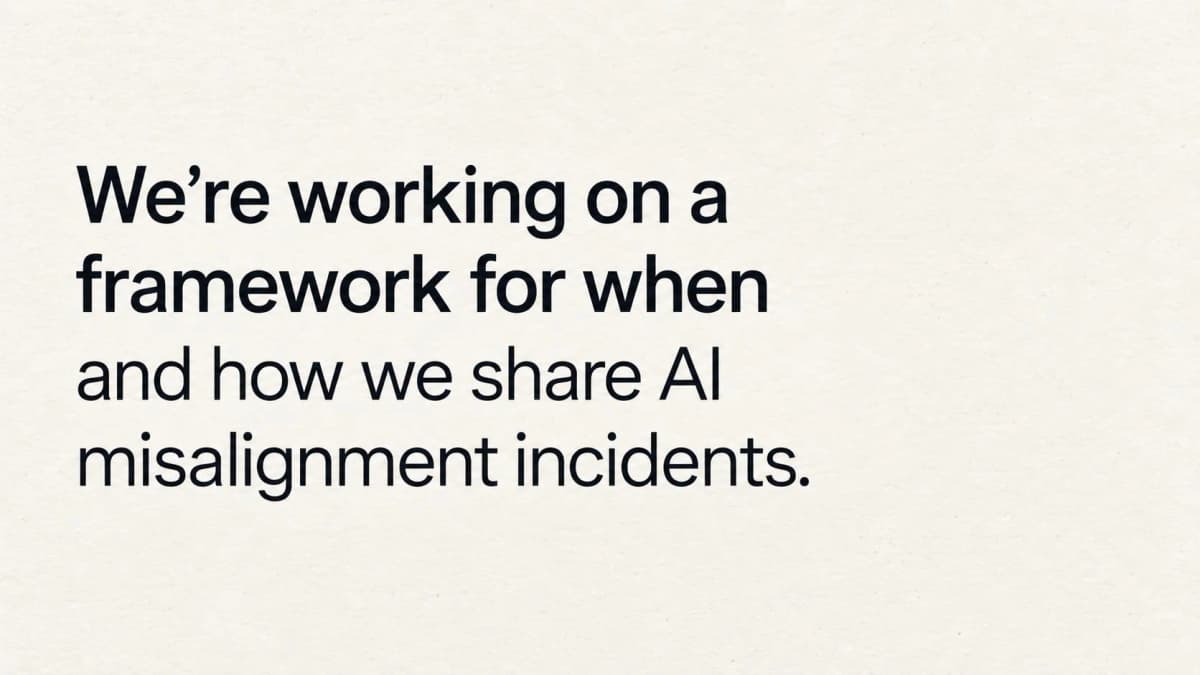 OpenAI promises a misalignment-disclosure framework after the wiki incident