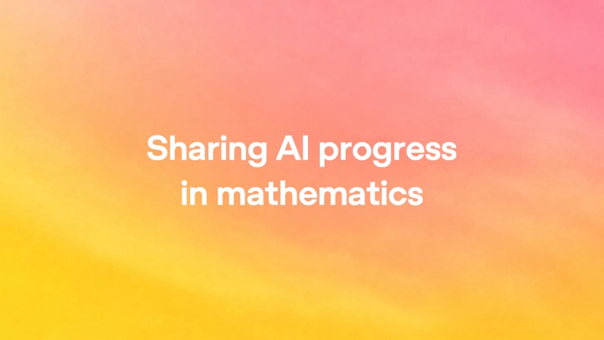 OpenAI mathematics project announcement artwork