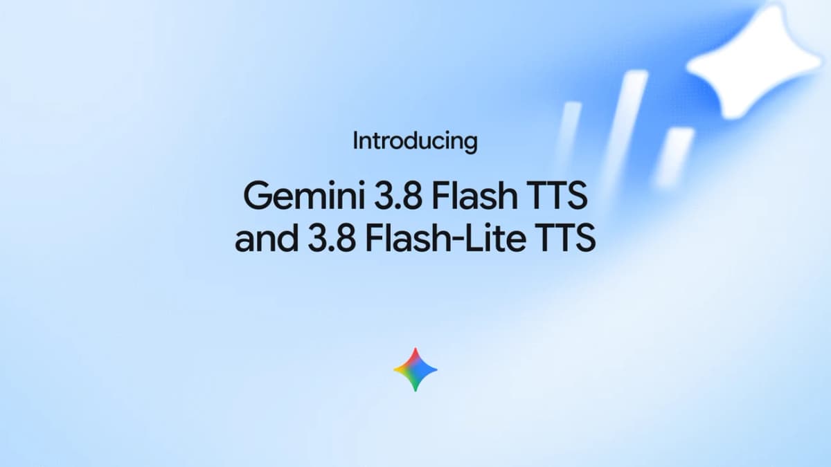 Google Gemini 3.8 Flash TTS and Flash-Lite TTS launch artwork