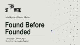 Intelligence Meets Matter: Found Before Founded