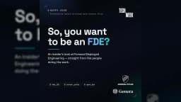 So, you want to be an FDE