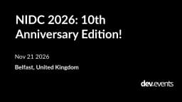 NIDC 2026: 10th Anniversary Edition!