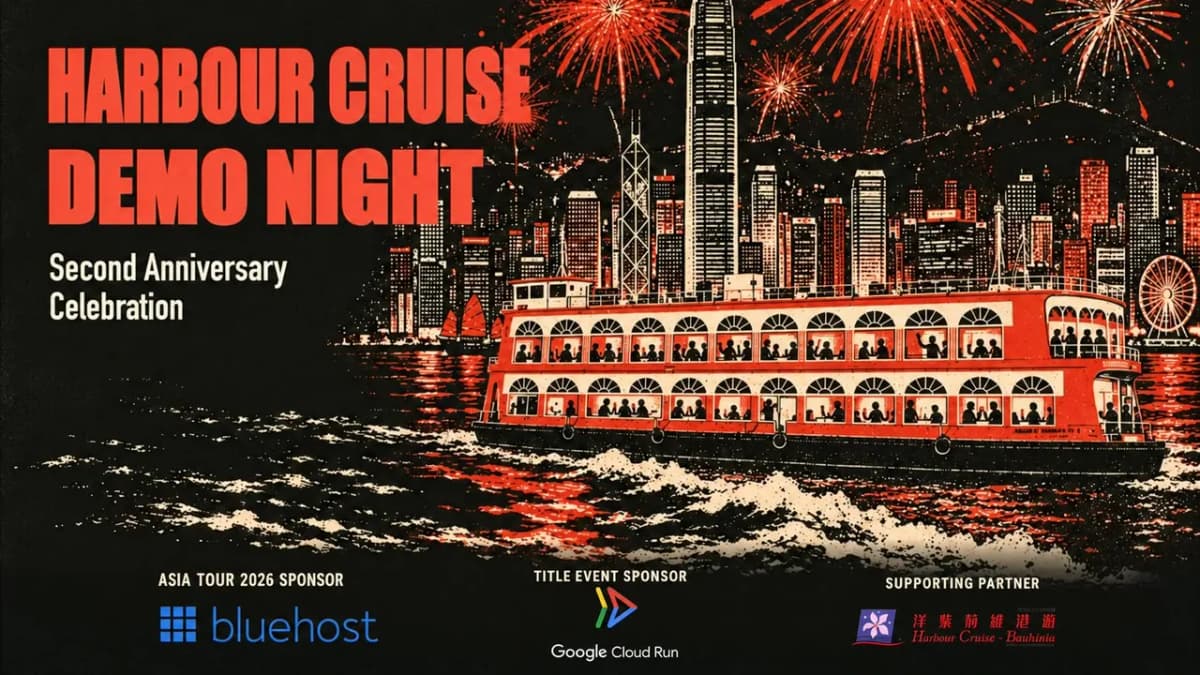 AI Tinkerers Hong Kong 2nd Anniversary Harbour Cruise Celebration