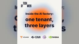 Inside the AI factory: one tenant, three layers
