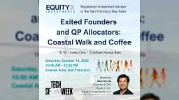 Exited Founders and QP Allocators: Coastal Walk and Coffee