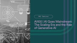 HAI Seminar The AI100