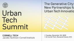 Urban Tech Summit 2026: The Generative City