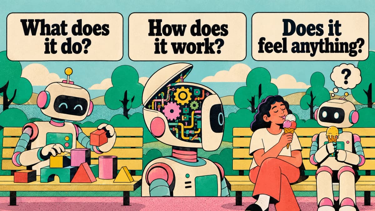 Three reasons why AI is not conscious and perhaps never will be
